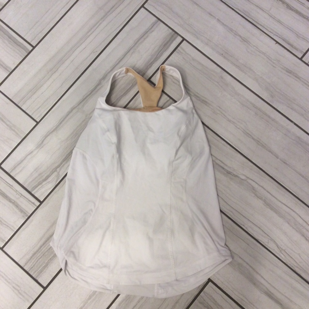 Lululemon white sports bra tank 12